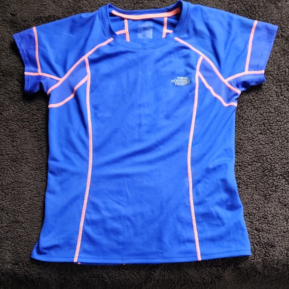 The North Face Blue and Pink Athletic T-Shirt